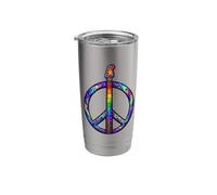 Colorburst Guitar Peace Sign Stainless Steel Insulated Tumbler