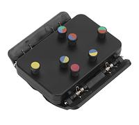 Colorcoded Ukulele Chord Assistant, ClipOn Design for Efficient Chord Switching, Finger Strength Exercise, Black Ukulele Aid for 23 And 26 Inch Ukuleles, Round Button Design,