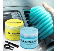 COLORCORAL Car Cleaning Gel for Car Interior Detailing, 2Pack Reusable Car Cleaning Putty for Dust Cleaning, Cleaning Slime for Home Office Keyboard Cleaning