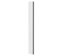 Colore 8mm Clear Glass Walk In Fixed Return Shower Screen | Gunmetal Grey | Glass/Aluminium | 1850mm x 215mm