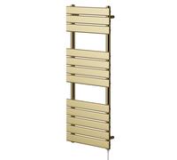 Colore Amaldi Electric Heated Towel Rail | Brushed Brass | Mild Steel | 1200mm x 500mm