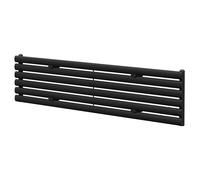 Colore Boone Horizontal Single Panel Radiator | Matt Black | Mild Steel | 360mm x 1600mm