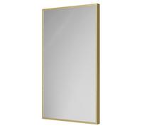 Colore Brandon Aluminium Framed Mirror | Brushed Brass | Glass/Aluminium | 400mm x 700mm