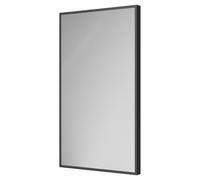 Colore Brandon Aluminium Framed Mirror | Matt Black | Glass/Aluminium | 400mm x 700mm