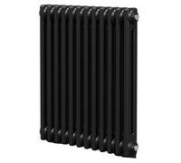 Colore Colosseum Double Panel Radiator | Matt Black | Mild Steel | 600mm x 548mm