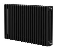 Colore Colosseum Quadruple Panel Radiator | Matt Black | Mild Steel | 600mm x 988mm