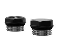 Colore Dias Bleed Valve and Blanking Plug | Matt Black | Brass | 25mm x 15mm x 25mm