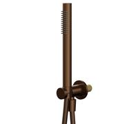 Colore Douche Shower Spray with Wall Bracket | Brushed Bronze | Brass | 30mm x 213mm x 706mm