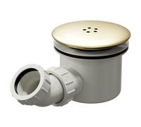 Colore High Flow Shower Tray Waste | Brushed Brass | Polypropylene | 90mm