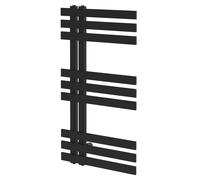 Colore Holden Designer Heated Towel Rail | Matt Black | Mild Steel | 800mm x 500mm