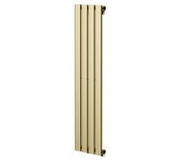 Colore Hudson Single Panel Radiator | Brushed Brass | Mild Steel | 1200mm x 300mm