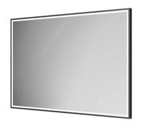 Colore Madison Illuminated Dimmable LED Mirror with Demister and Touch Sensor | Matt Black | Glass/Aluminium | 1000mm x 700mm