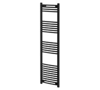 Colore Marco Curved Heated Towel Rail | Matt Black | Mild Steel | 1600mm x 500mm