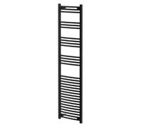 Colore Marco Curved Heated Towel Rail | Matt Black | Mild Steel | 1800mm x 500mm