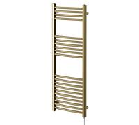 Colore Marco Electric Heated Towel Rail | Brushed Brass | Mild Steel | 1200mm x 500mm