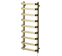 Colore Milton Electric Heated Towel Rail | Brushed Brass | Mild Steel | 1200mm x 500mm