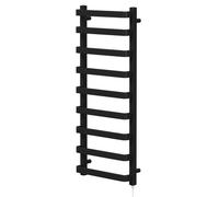 Colore Milton Electric Heated Towel Rail | Matt Black | Mild Steel | 1200mm x 500mm