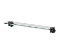 Colore Orbit and Glass Wall Mounted Vanity Shelf | Matt Black | 600mm