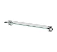 Colore Orbit Polished and Glass Wall Mounted Vanity Shelf | Chrome | 600mm