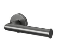 Colore Orbit Wall Mounted Toilet Roll Holder | Gunmetal Grey | Brass | 155mm x 55mm x 70mm