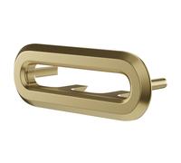 Colore Oval Basin Overflow Insert | Brushed Brass | 54mm x 19mm x 15mm