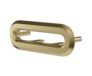 Colore Oval Basin Overflow Insert | Brushed Brass | 54mm x 19mm x 15mm