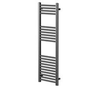 Colore Pizarro Straight Heated Towel Rail | Gunmetal Grey | Mild Steel | 1200mm x 400mm
