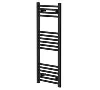 Colore Pizarro Straight Heated Towel Rail | Matt Black | Mild Steel | 1000mm x 400mm