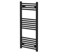 Colore Pizarro Straight Heated Towel Rail | Matt Black | Mild Steel | 1000mm x 500mm