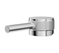 Colore Polished Industrial Style Mini Mono Basin Mixer Half Knurled Tap Head | Chrome | Brass | 43mm x 27mm x 97mm