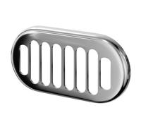Colore Polished Overflow Insert for Grosvenor Basins | Chrome | Brass | 50mm x 26mm x 10mm