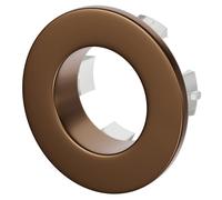 Colore Round Basin Overflow Insert | Brushed Bronze | Brass | 30mm x 30mm x 13mm