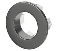 Colore Round Basin Overflow Insert | Gunmetal Grey | Brass | 30mm x 30mm x 15mm