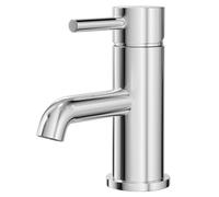 Colore Round Polished Mono Basin Mixer Tap | Chrome | Brass | 54mm x 148mm x 140mm