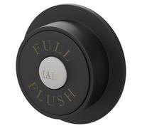 Colore Round Traditional Dual Flush Push Button | Matt Black | Plastic | 72mm x 72mm x 85mm