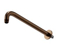 Colore Round Vertical Shower Arm | Brushed Bronze | Brass | 300mm