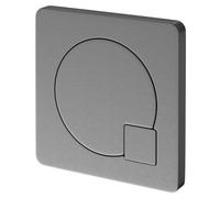 Colore Square Modern Dual Flush Push Button | Gunmetal Grey | Plastic | 70mm x 70mm x 66mm