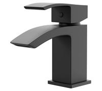 Colore Square Mono Basin Mixer Tap | Matt Black | Brass | 45mm x 140mm x 145.5mm