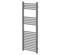 Colore Straight Heated Towel Rail | Gunmetal Grey | Mild Steel | 1200mm x 500mm