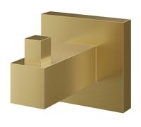 Colore Vector Wall Mounted Robe Hook | Brushed Brass | 50mm x 50mm x 65mm