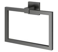 Colore Vector Wall Mounted Towel Ring | Gunmetal Grey | Mild Steel | 210mm x 160mm x 65mm