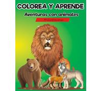 Colorea y aprende, Aventuras con animales.