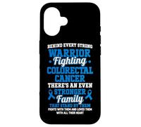 Colorectal Cancer Awareness Support Family Case for iPhone 16
