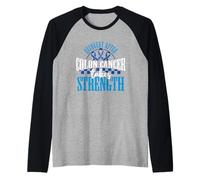 Colorectal Cancer CRC Colon Cancer Awareness Raglan Baseball Tee