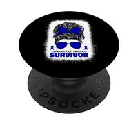 Colorectal Cancer Survivor Colon Awareness For Mom Women PopSockets Swappable PopGrip
