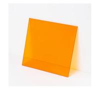 Colored Acrylic Translucent Sheets, Acrylic Sheet Orange Multiple Sizes 3-5mm(3mm,200x200mm)