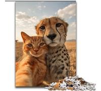 Colored Alpaca Adult Jigsaw Puzzles 1000 Pieces, Challenging To Complete But Fun And Humorous Birthday Present, Gifts, Wall Art (26x38cm)
