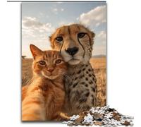 Colored Alpaca Jigsaw Puzzles for Adults, Brain Intelligence Challenge Addictive Toys Birthday Gifts for Age 14+ (50x75cm)