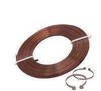 Colored Aluminum Craft Wire Flat and Flexible - Perfect Artistic Cable for Jewelry Making Crochet Earrings Model Building Gardening Sculpting Electricians Hobby Use