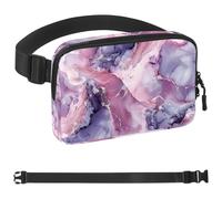 Colored Art Marble-1940 Belt Bag for Men and Women Fanny Pack,Belt Bag with Adjustable Strap,Fashion Crossbody Everywhere Belt Bag for Travel Outdoors Running Hiking, Multicolor,